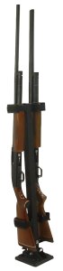 Rugged Gear 10082 Floor Mount Gun Rack  2 Rifle/Shotgun Black Metal