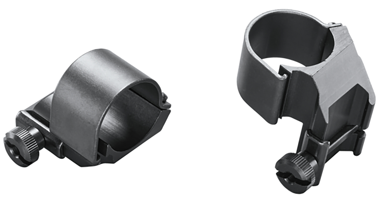 Weaver Mounts 49045 Detachable Top Mount Dual Extension Rings  Matte Black 1″ High