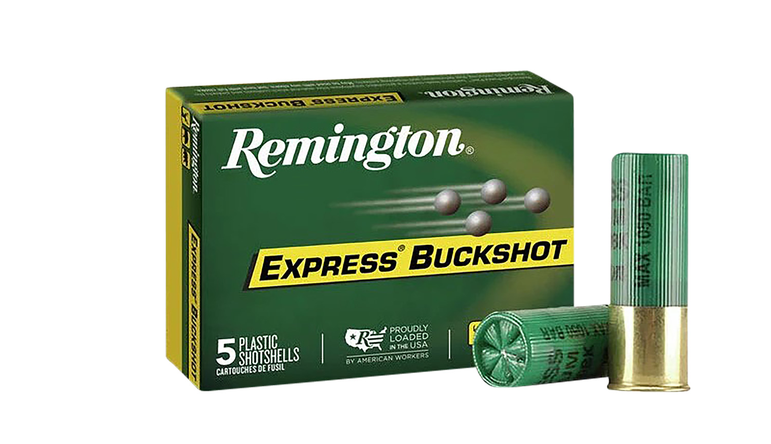 Remington Ammunition 20408 Express Buckshot 12Gauge 3″ 000Buck Shot 5 Per Box/50 Case