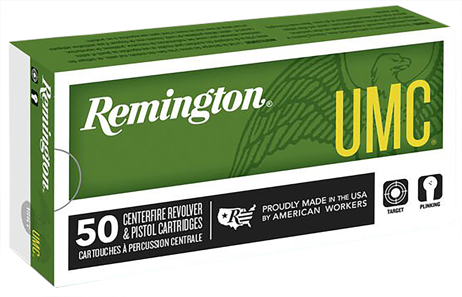Remington Ammunition 23706 UMC  10mmAuto 180gr Full Metal Jacket 50 Per Box/10 Case
