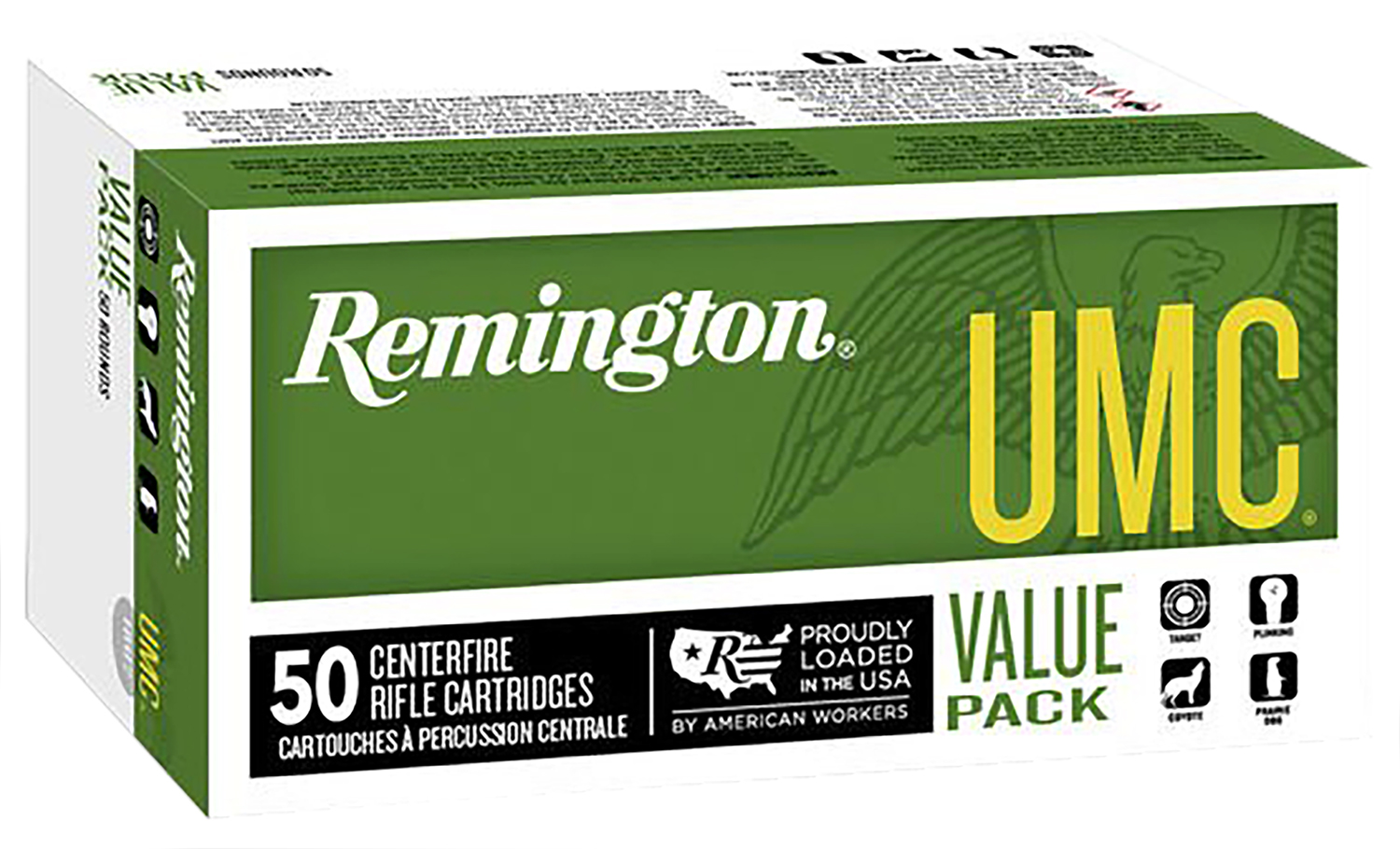 Remington Ammunition 23712 UMC Value Pack 30Carbine 110gr Full Metal Jacket 50 Per Box/10 Case