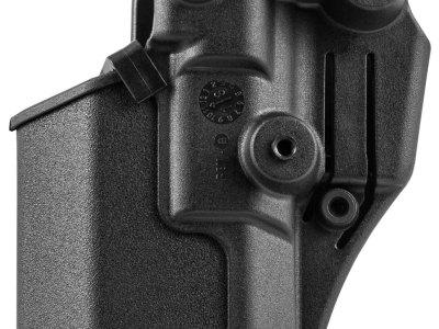 Blackhawk 410512BKR Serpa CQC  OWB Size 12 Matte Black Polymer Belt Loop/Paddle Fits Ruger P95 Right Hand