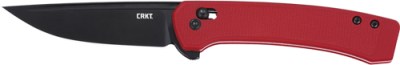 CRKT Q COMPACT 3.05″ PLAIN – EDGE RED CROSSBAR LOCK