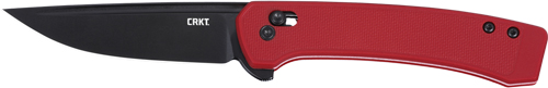 CRKT Q COMPACT 3.05″ PLAIN – EDGE RED CROSSBAR LOCK