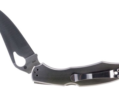 Spyderco BY03P2 Byrd Cara Cara 2 3.75″ Folding Spear Point Plain 8Cr13MoV SS Blade Stainless Steel Handle Includes Pocket Clip