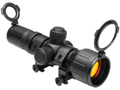 NcStar SEECR3942R Tactical Compact 3-9x42mm Red/Green Illuminated P4 Sniper Reticle 30mm Tube One Piece Aluminum Body w/Rubber Outer Coating