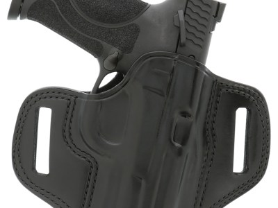 Galco CM226B Combat Master  OWB Black Leather Belt Slide Compatible w/Glock 19/32/36/45/Glock 19X Gen2-5/CZ-P10C Belt 1.75″ Wide Right Hand