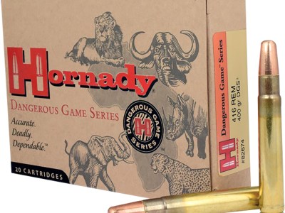 Hornady 82674 Dangerous Game  416RemMag 400gr Dangerous Game Solid 20 Per Box/6 Case