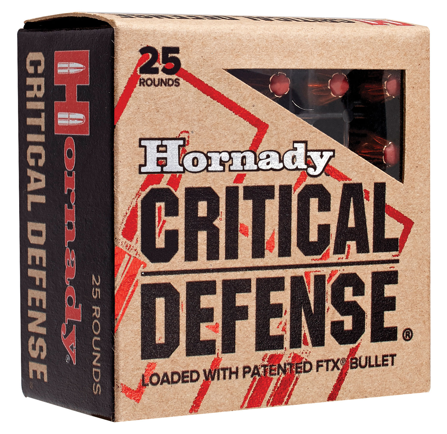 Hornady 90500 Critical Defense  357Mag 125gr Hornady Flex Tip eXpanding 25 Per Box/10 Case