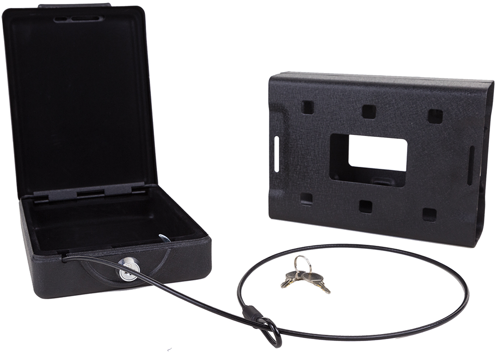 Bulldog BD1150 Car Vault  Key Entry Matte Black Powder Coat Steel Holds 1 Handgun 11.30″ x 6.90″ x 2.50″