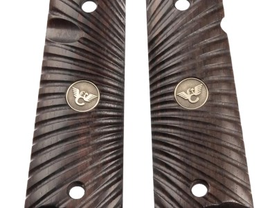 Wilson Combat 351MFS Side Panel Grips Full Size Starburst Cocobolo