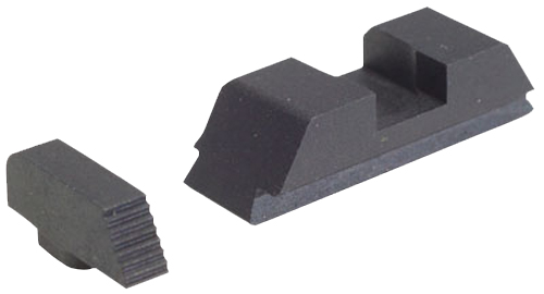 AmeriGlo GT504 Range Series Sight Set for Glock  Black Serrated Front-Black Rear