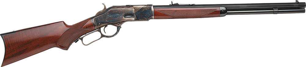Taylors & Company 550181 1873 Taylor’s Trapper Lever Action 357 Mag Caliber with 10+1 Capacity, 18″ Blued Octagon Barrel, Color Case Hardened Metal Finish & Walnut Stock Right Hand (Full Size)