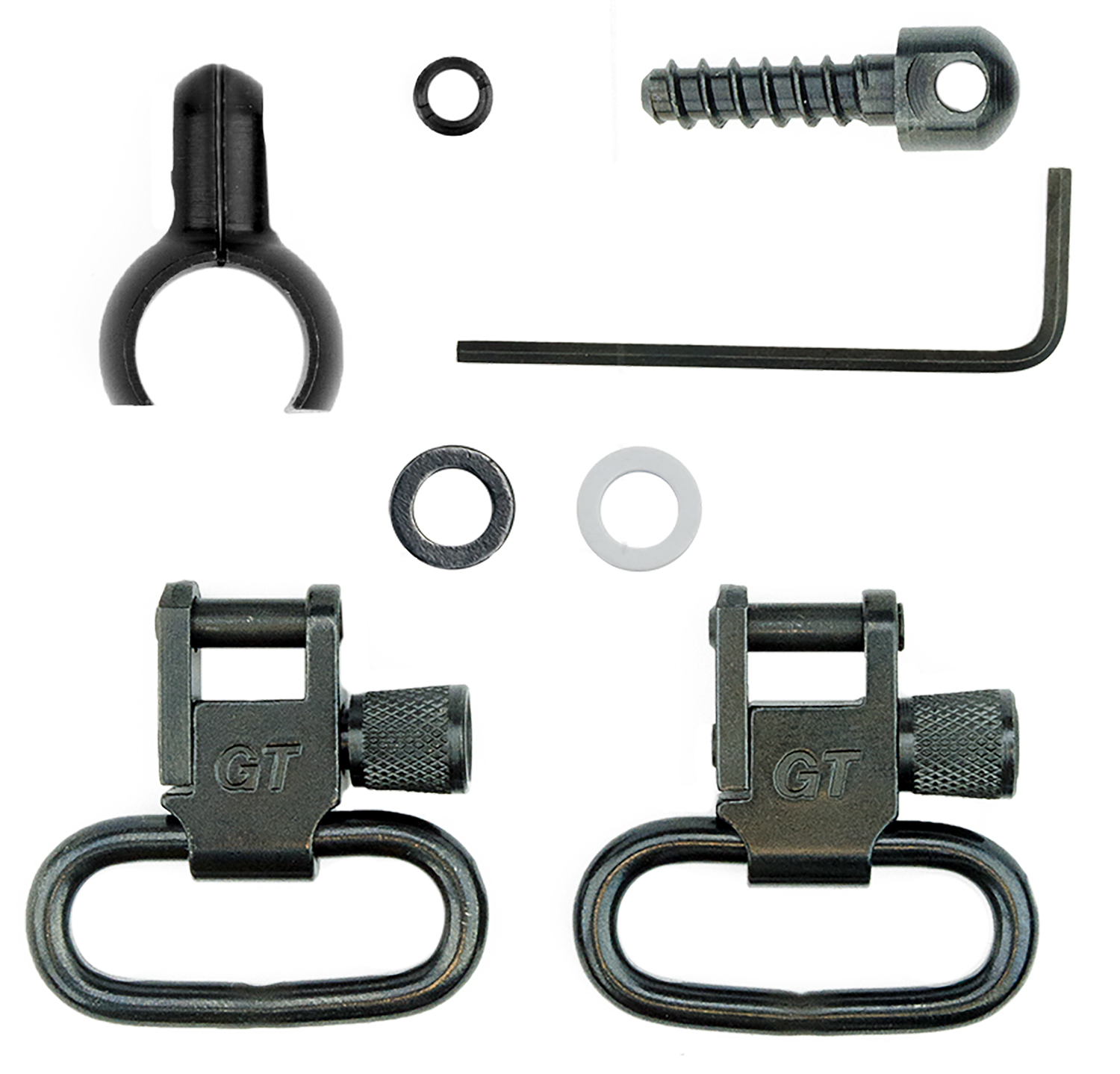 GrovTec US Inc GTSW43 Swivel Set Tube .630″-.675″ 1″ Black Steel Rifle