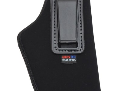 GrovTec US Inc GTHL14115R Inside The Pants  IWB Size 15 Black Suede Belt Clip Fits Large Semi-Auto 3-4″ Barrel Right Hand