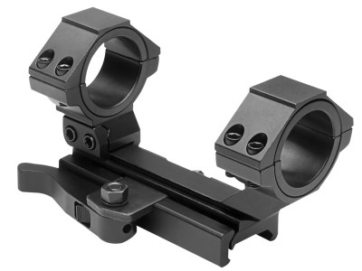 NcStar MARCQ AR15 Adjustable QR Scope Mount/Ring Combo Black Anodized