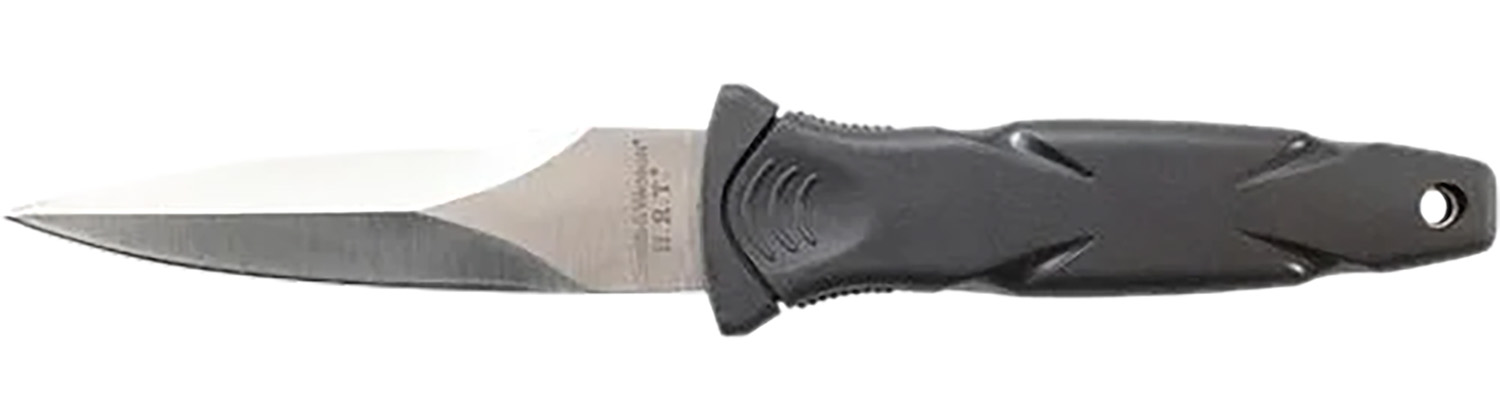 Smith & Wesson Knives SWHRT3 H.R.T.  3.50″ Fixed Spear Point Plain Black TPR Handle Includes Sheath 7.5″ OAL