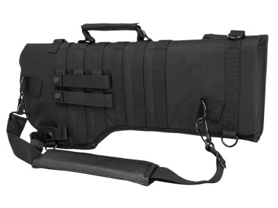 NcStar CVRSCB2919B VISM AR-15 Tactical Scabbard Adjustable Carry Handle Fits Most Rifle/Carbines Grommet Drainage