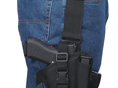 Bulldog WTAC8R Tactical  Leg Black Knit Fits Large Semi-Auto Fits 3.50-5″ Barrel Right Hand