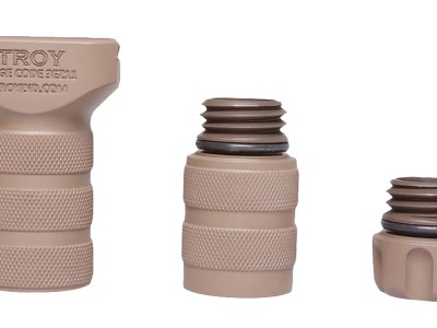 Troy IndSGRITRGA0FT00 Modular Combat Combat Grip Aluminum FDE