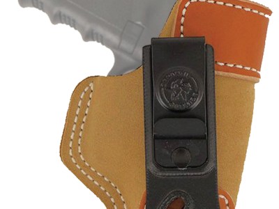 DeSantis Gunhide 106NAE1Z0 Sof-Tuck  IWB Tan Leather/Suede Belt Clip Fits Glock 26/27 Right Hand
