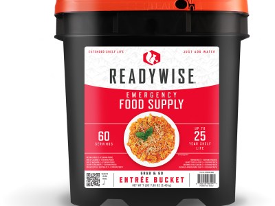 ReadyWise RW10160 Grab N Go Bucket Freeze Dried Entrees 60 Servings per Bucket