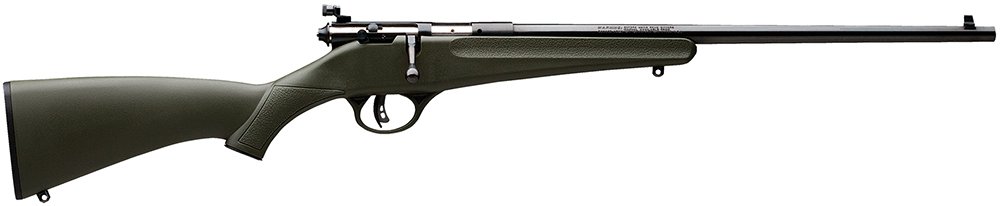 Savage Arms 13790 Rascal  Youth 22 LR 1rd 16.13″ Matte Black Sporter Barrel, Matte Black Carbon Steel Receiver, Green Fixed Synthetic Stock, Right Hand