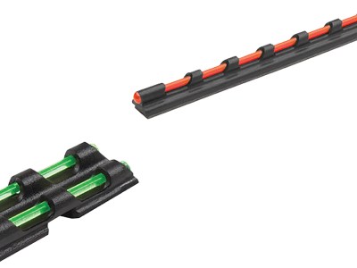 Truglo TG94 Gobble-Dot  Universal Shotgun Green/Red Fiber Optic Green Fiber Optic Black