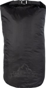 RED ROCK ROLL TOP DRY BAG – 25 LITER WATERPROOF BLACK