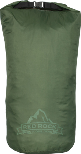 RED ROCK ROLL TOP DRY BAG – 25 LITER WATERPROOF OD GREEN