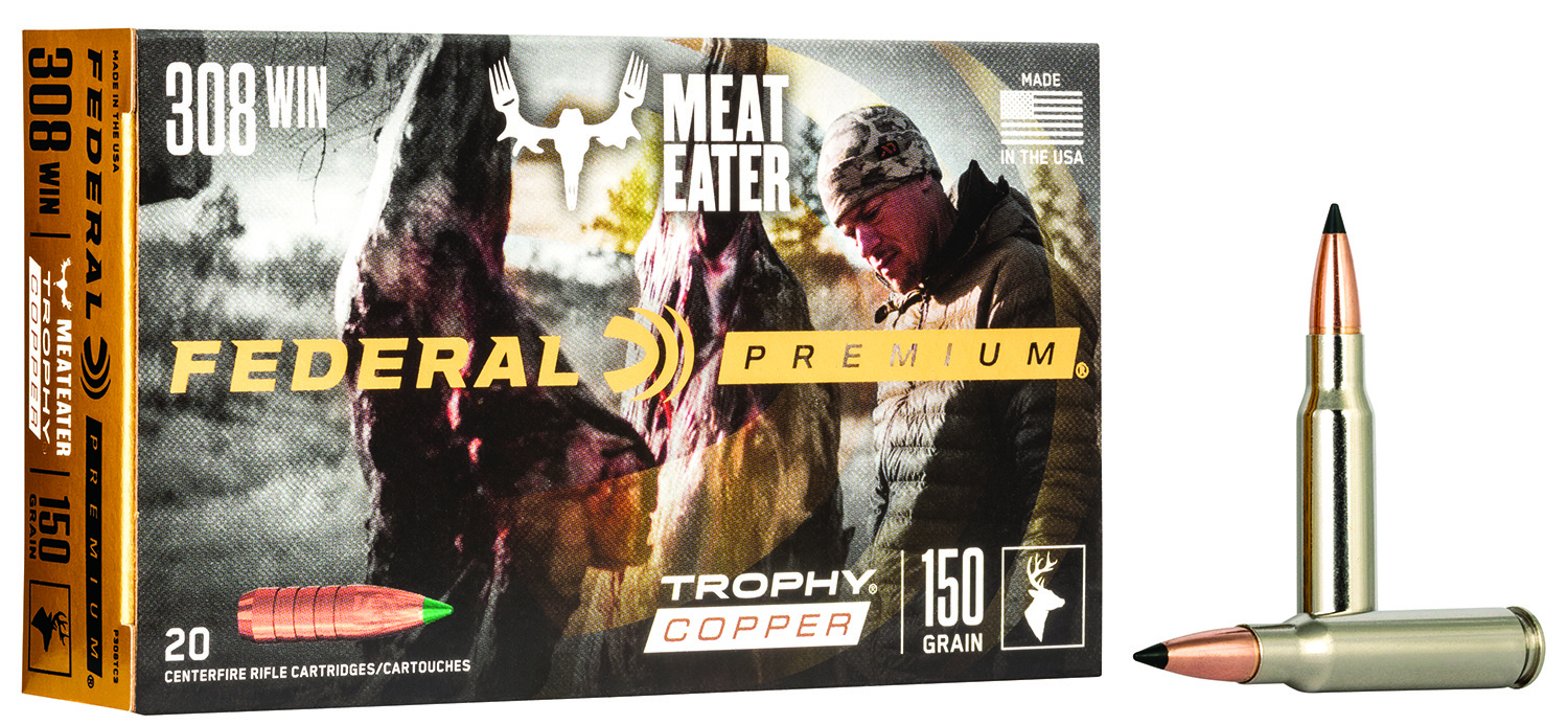 Federal P308TC3 Premium  308Win 150gr Trophy Copper 20 Per Box/10 Case