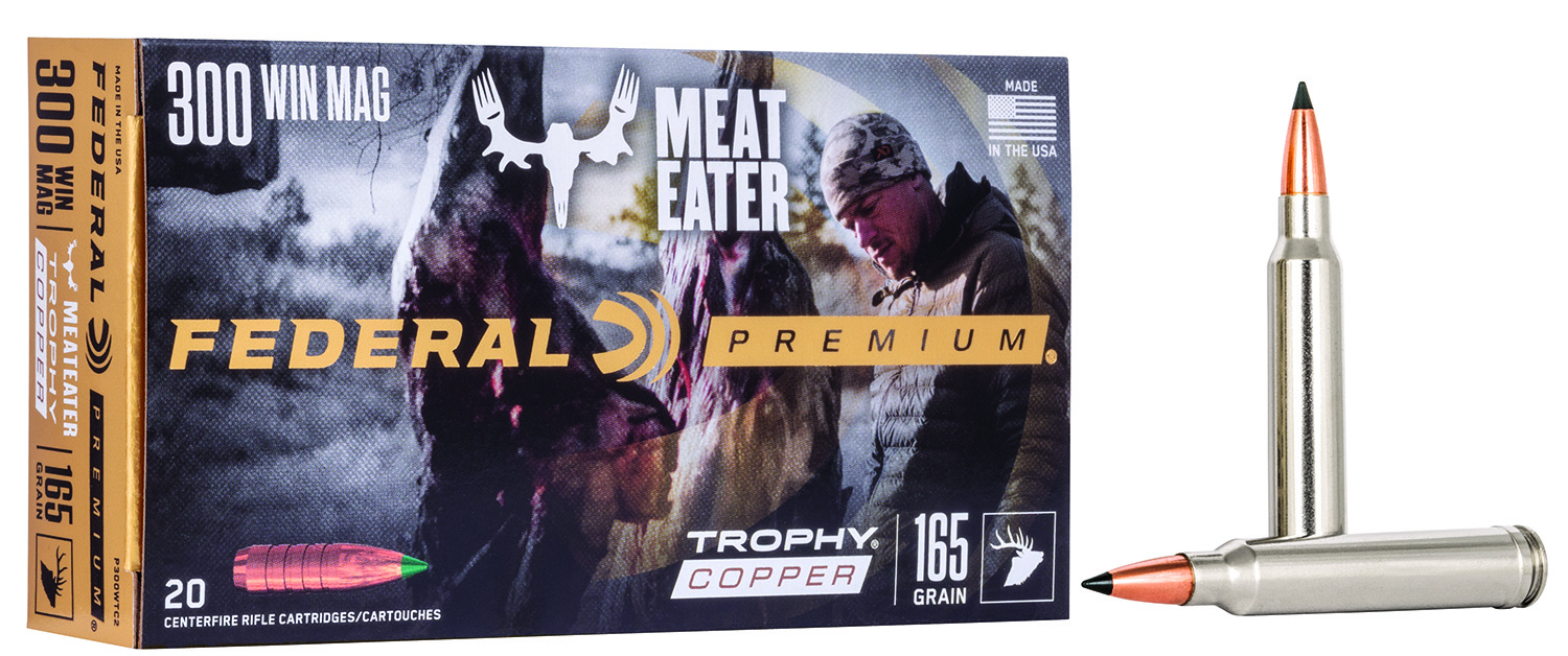 Federal P300WTC2 Premium  300WinMag 165gr Trophy Copper 20 Per Box/10 Case