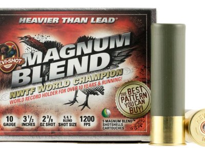 HEVI-Shot HS13567 Magnum Blend  10Gauge 3.50″ 2 3/8oz Tungsten 5/6/7Shot 5 Per Box/10 Case