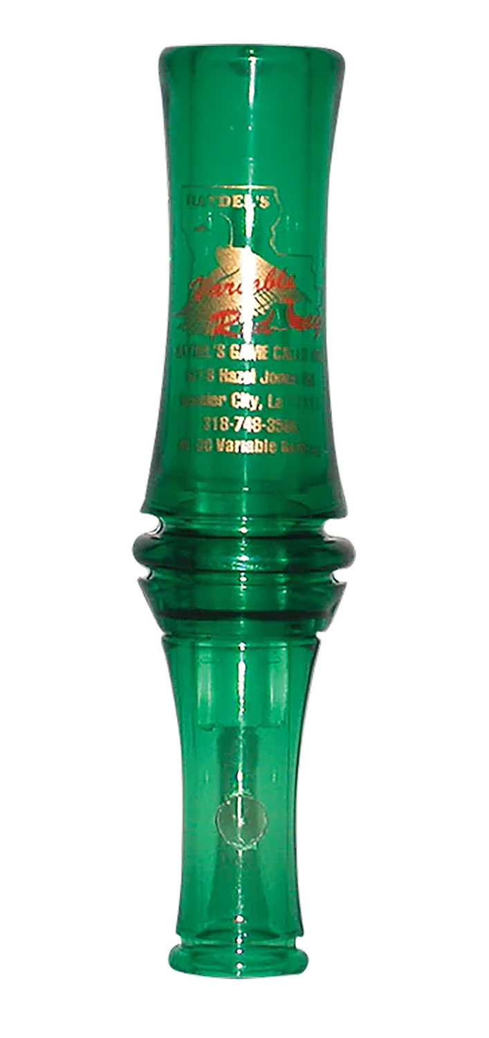 Haydel’s Game Calls VR00 “Redleg” Mallard Variable Tone Open Call Double Reed Mallard Sounds Attracts Ducks Green Plastic