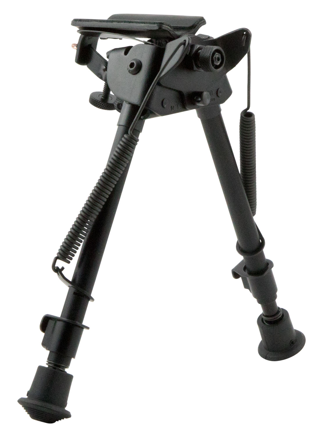 Harris Bipods LMS Swivel L Swivel Stud, 9-13″, Black Steel/Aluminum, Notched Legs, Rubber Feet