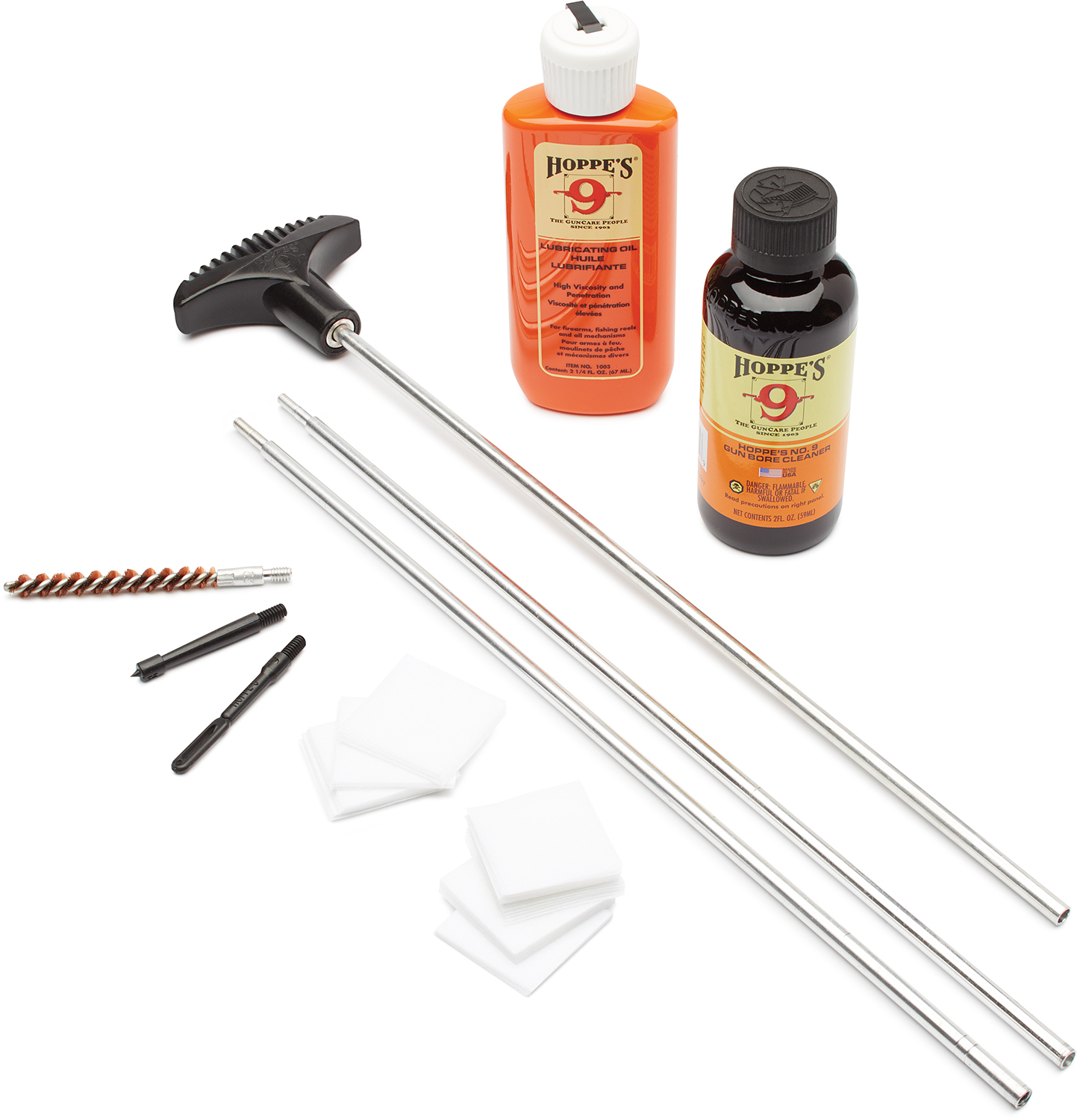 Hoppe’s U22 Rifle Cleaning Kit 22/257 Cal, Includes Storage Box