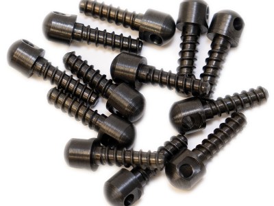 GrovTec US Inc GTHM51 Wood Screw  Swivel Studs 0.75″ 12-Pack Black
