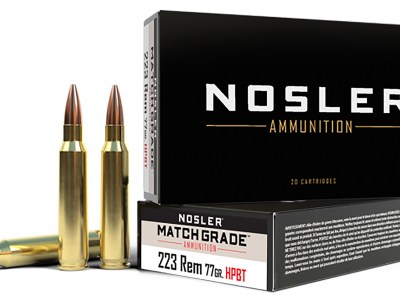 Nosler 60011 Match Grade  223Rem 77gr Custom Competition Hollow Point Boat Tail 20 Per Box/20 Case
