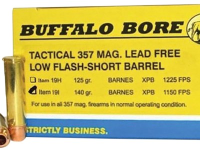 Buffalo Bore Ammunition 19I20 Buffalo-Barnes Strictly Business 357Mag 140gr Barnes VOR-TX XPB Lead Free 20 Per Box/12 Case