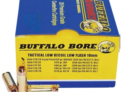 Buffalo Bore Ammunition 21D20 Buffalo-Barnes Strictly Business 10mmAuto 155gr Barnes TAC-XP Lead Free 20 Per Box/12 Case