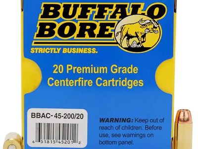 Buffalo Bore Ammunition 4520020 Personal Defense Strictly Business 45ACP +P 200gr Jacket Hollow Point 20 Per Box/12 Case
