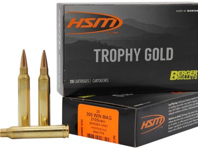 HSM 300WM210VLD Trophy Gold Extended Range 300 Win Mag 210 gr Berger Hunting VLD Match 20 Per Box/ 20 Case