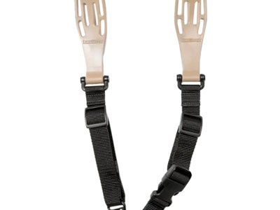 Limbsaver 12140 Tactical Sling Tan w/ Black Strap Nylon 48″ OAL 1″ W & Adjustable One-Two Point Design