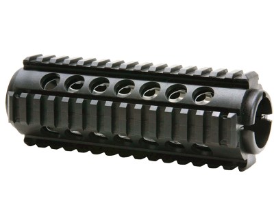 ProMag PM242 Quad Rail Handguard 2-Piece Polymer w/Aluminum Heat Shield Insert Black AR-15 Carbine