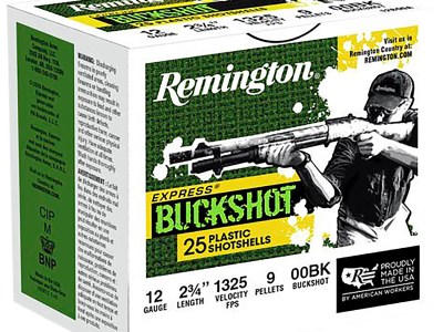 Remington Ammunition 20411 Express Buckshot 12Gauge 2.75″ 00Buck Shot 25 Per Box/10 Case