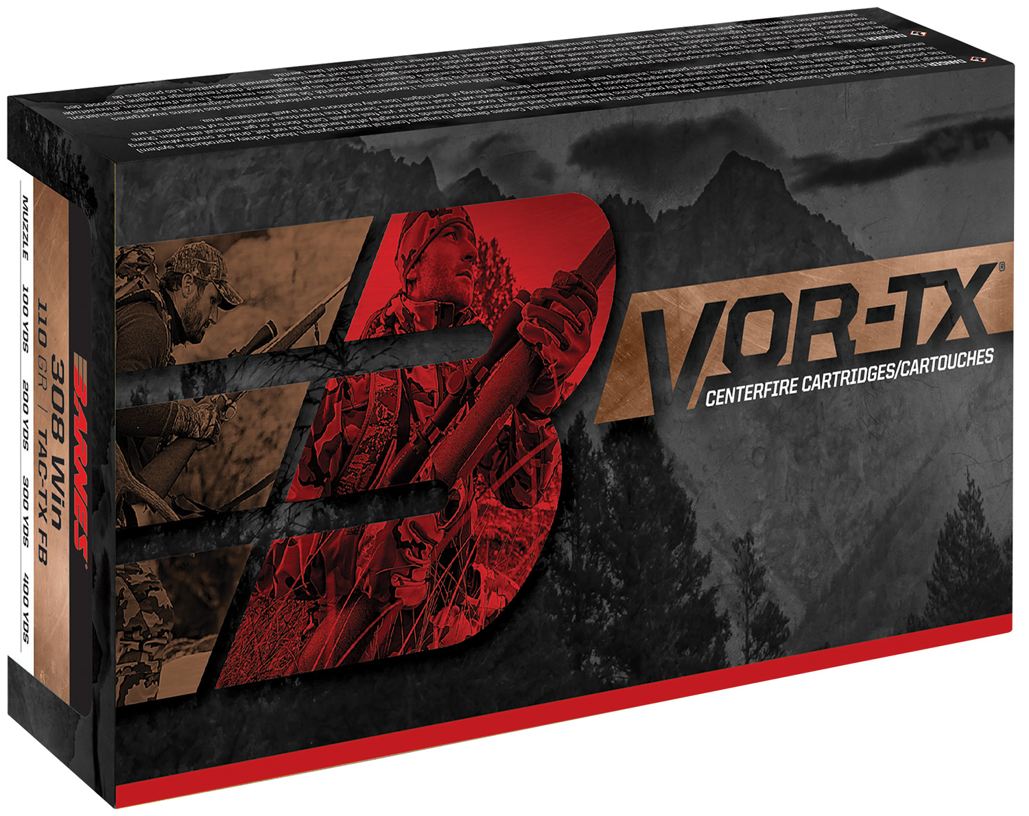 Barnes Bullets 22013 VOR-TX Rifle 300Wthby Mag 180gr Tipped TSX Boat Tail 20 Per Box/10 Case