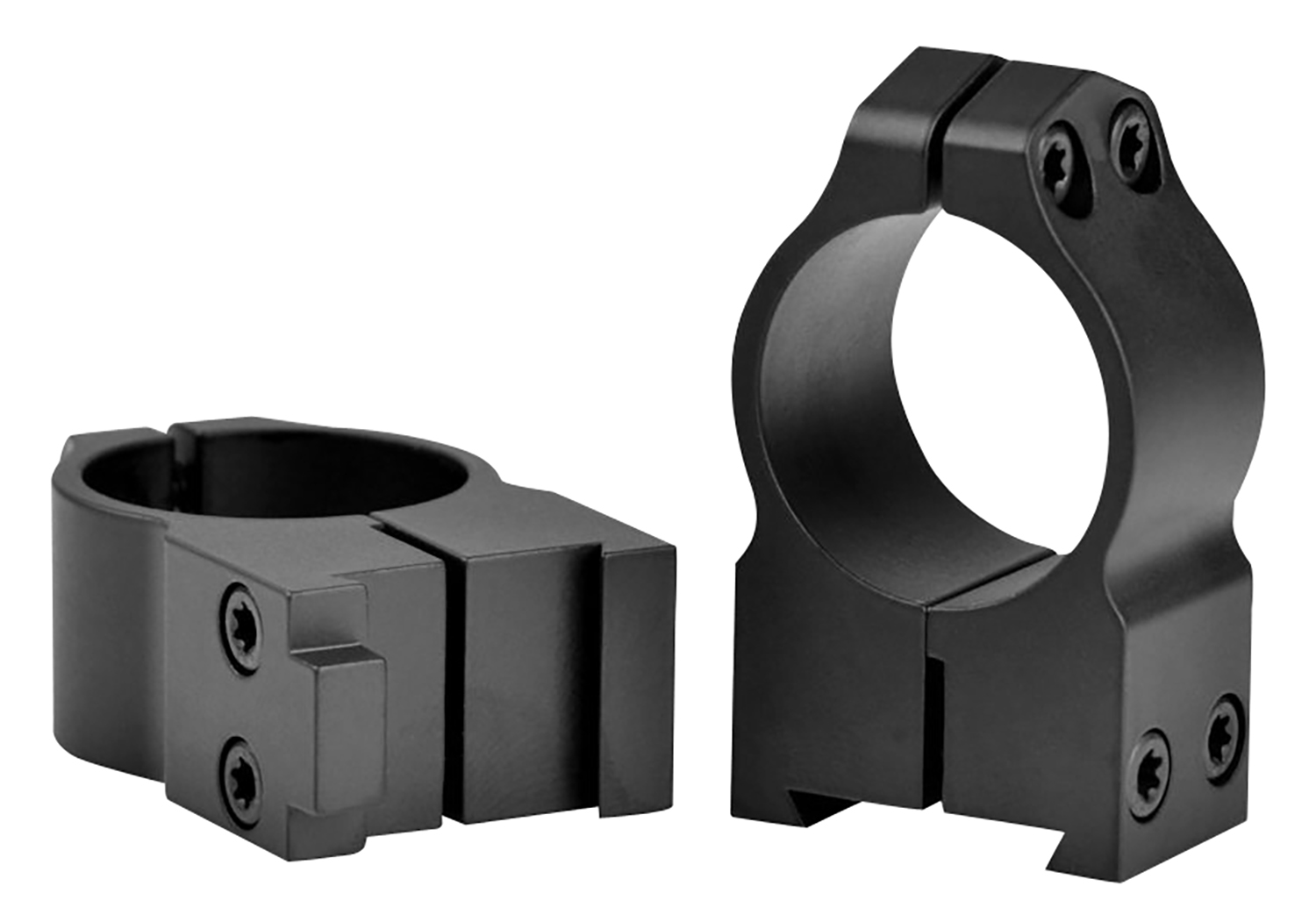 Warne 2BM Maxima  Matte Black Steel 1″ Tube High Vertical Split Dovetail, 0 MOA Fits CZ 550