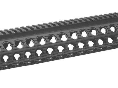Troy Ind STRXAL115BT01 Alpha Rail  Black Anodized Aluminum AR-15/M16 15″ Long