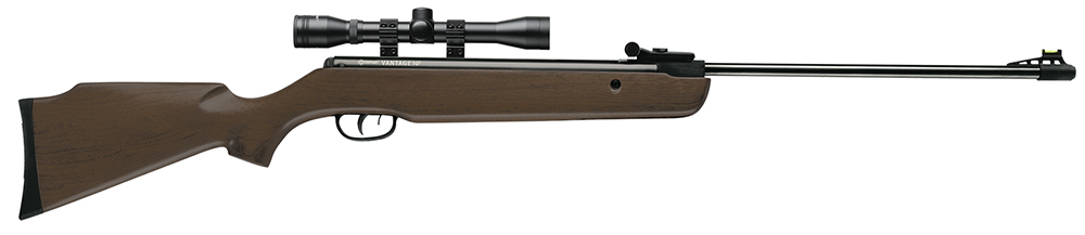 Crosman 30021 Vantage NP Air Rifle Nitrogen Piston 177 1rd Shot Black Black Receiver Hardwood Scope 4x32mm