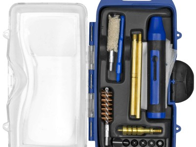 DAC GM40P GunMaster Cleaning Kit 40 Cal & 10mm Pistol/14 Pieces Black/Blue